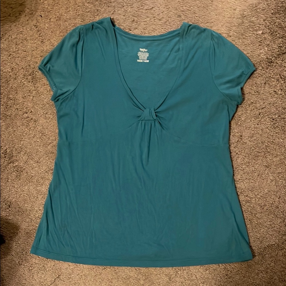 Mossimo Supply Co. Aqua Short Sleeve Tee